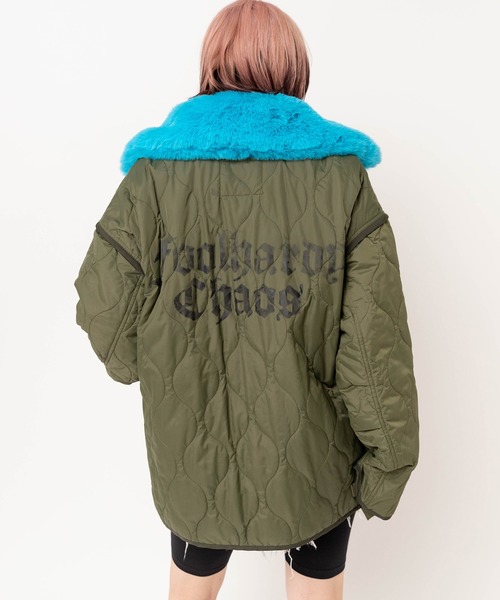 RNA（アールエヌエー）の「J2173 リメイクキルティングジャケット（ブルゾン・レディース・カーキ/ネイビー・MEDIUM）」の18枚目の写真