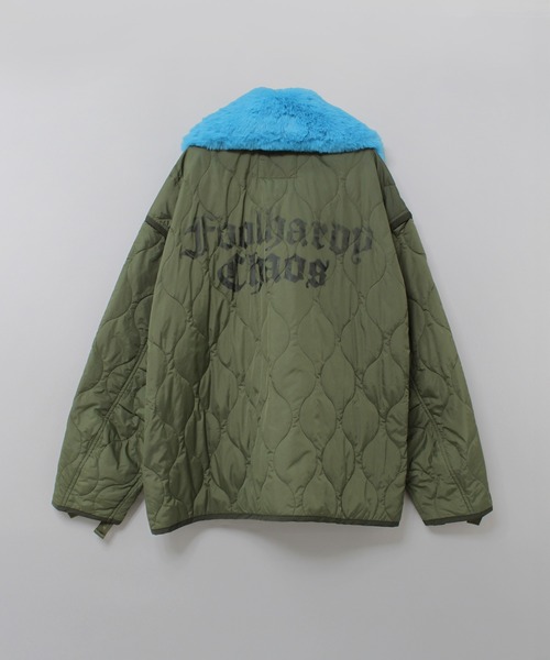 RNA（アールエヌエー）の「J2173 リメイクキルティングジャケット（ブルゾン・レディース・カーキ/ネイビー・MEDIUM）」の20枚目の写真