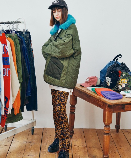 RNA（アールエヌエー）の「J2173 リメイクキルティングジャケット（ブルゾン・レディース・カーキ/ネイビー・MEDIUM）」の11枚目の写真