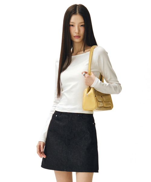 DECET WOMEN(デケット ウーマン)の「シグネチャーミニスカート DCSK001CPブラック(スカート・レディース・その他・X-SMALL/SMALL/MEDIUM)」の1枚目の写真