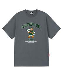 グリーンサファーベアグラフィックTシャツ - グレー