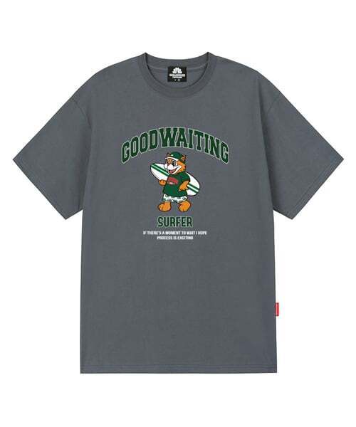 TRIPSHION(トリップション)の「グリーンサファーベアグラフィックTシャツ - グレー(Tシャツ/カットソー・メンズ・その他・LARGE/MEDIUM/X-LARGE)」の1枚目の写真