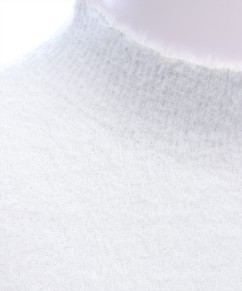 CLEAR BASIC（クリアベーシック）の「オープンショルダーニットトップス[着回し力抜群 ガーリー]≪AW新作≫（ニット/セーター・レディース・ピンク/アイボリー/サックスブルー・F）」の5枚目の写真