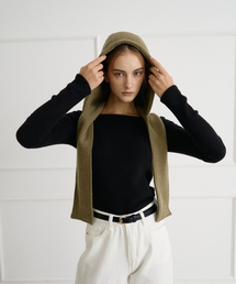 BIBYSEOB（バイバイソプ）の「マフラー バラクラバ カーキ [T44]（ニットキャップ/ビーニー）」