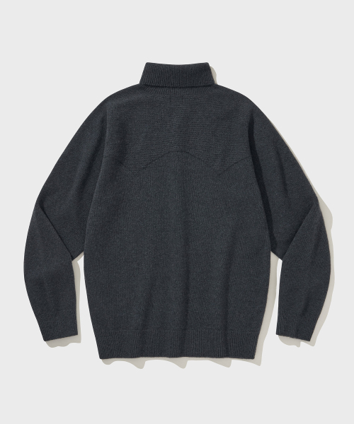 VDR（ブイディアール）の「WHOLE GARMENT DOUBLE FACE TURTLENECK [Midnight Navy]（ニット/セーター・メンズ・その他・MEDIUM/LARGE/X-LARGE）」の2枚目の写真