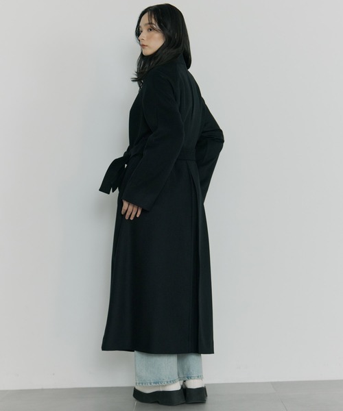 Dessin de mode　STUDIOUS チェスターコート ブラック Dessin de Mode（デッサンドモード） コート チェスターコート