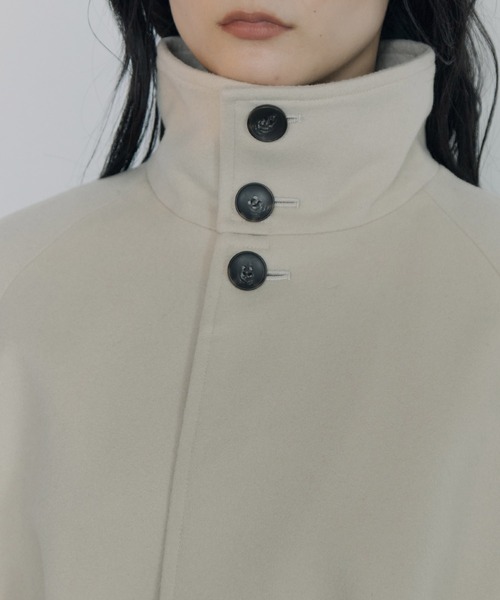 Dessin de Mode（デッサンドモード）の「【Dessin de mode/デッサンデモード】《STUDIOUS別注》スタンドカラーロングコート（その他アウター・レディース・ベージュ/グレー/ブラック・1/2）」の13枚目の写真
