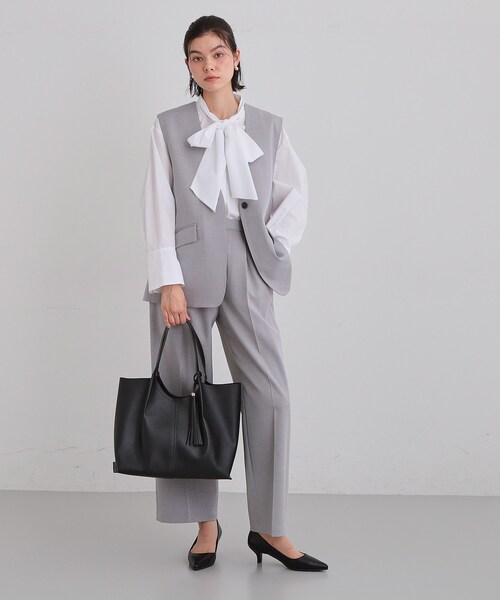 THE SHOP TK (ザ ショップ ティーケー )の「タッセル付きトートバッグ(トートバッグ・レディース・ナチュラル/アイボリー/ブラック・00)」の5枚目の写真