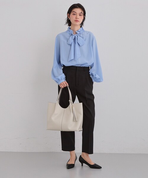 THE SHOP TK (ザ ショップ ティーケー )の「タッセル付きトートバッグ(トートバッグ・レディース・ナチュラル/アイボリー/ブラック・00)」の9枚目の写真