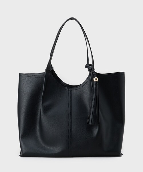 THE SHOP TK (ザ ショップ ティーケー )の「タッセル付きトートバッグ(トートバッグ・レディース・ナチュラル/アイボリー/ブラック・00)」の10枚目の写真