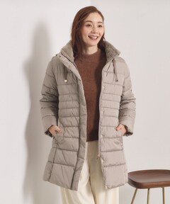 KAWADA DOWN フーデッドダウンアウター ★新品★ セール】KAWADA DOWN×WHITE フーデッドダウンアウター 無地（ダウン