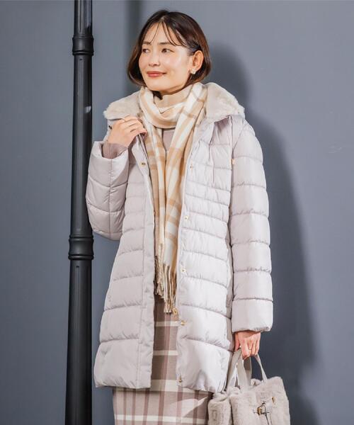 ITS'DEMO（イッツデモ）の「【撥水加工】中綿フードコート（その他アウター・レディース・ナチュラル/ブラウン系/ブラック・40/38）」の4枚目の写真