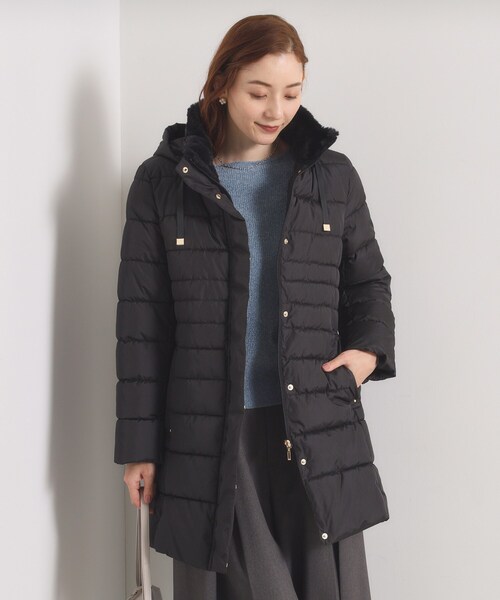 ITS'DEMO（イッツデモ）の「【撥水加工】中綿フードコート（その他アウター・レディース・ナチュラル/ブラウン系/ブラック・40/38）」の6枚目の写真