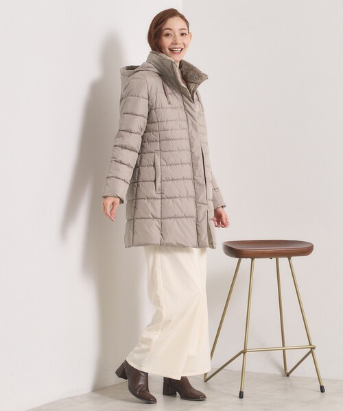 ITS'DEMO（イッツデモ）の「【撥水加工】中綿フードコート（その他アウター・レディース・ナチュラル/ブラウン系/ブラック・40/38）」の13枚目の写真