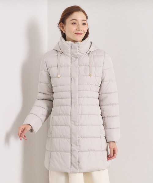 ITS'DEMO（イッツデモ）の「【撥水加工】中綿フードコート（その他アウター・レディース・ナチュラル/ブラウン系/ブラック・40/38）」の21枚目の写真