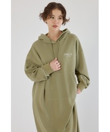 パーカー ワンピース」に該当するグリーン・カーキ/緑色系のレディース