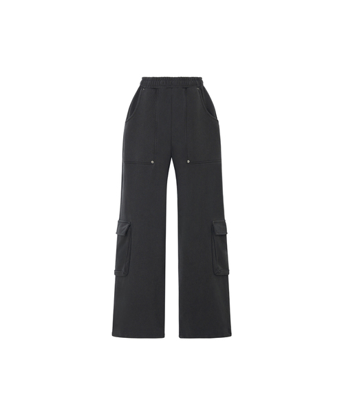 A.R.U(エイアールユー)の「PIGMENT STRING PANTS(その他パンツ・レディース・チャコールグレー/PINK・FREE)」の2枚目の写真