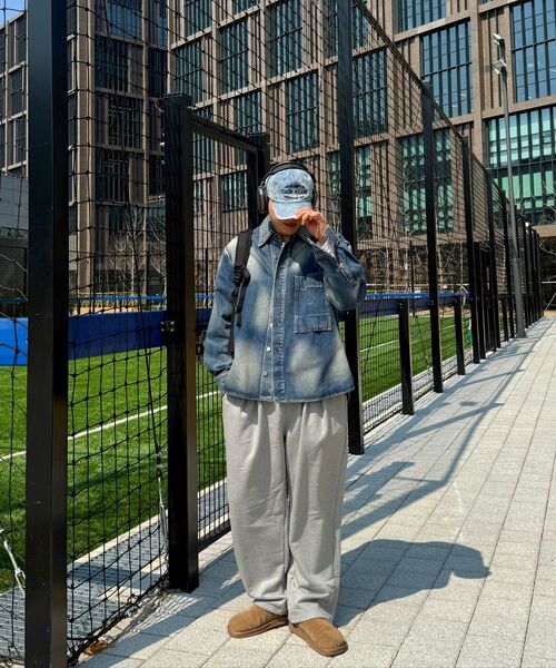 GRISH（グリッシュ）の「ツーピンタックワイドスウェットパンツ[グレー]（スウェットパンツ・レディース・その他・MEDIUM/LARGE/X-LARGE）」の4枚目の写真