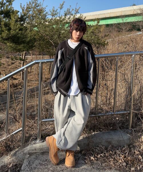 GRISH（グリッシュ）の「ツーピンタックワイドスウェットパンツ[グレー]（スウェットパンツ・レディース・その他・MEDIUM/LARGE/X-LARGE）」の6枚目の写真
