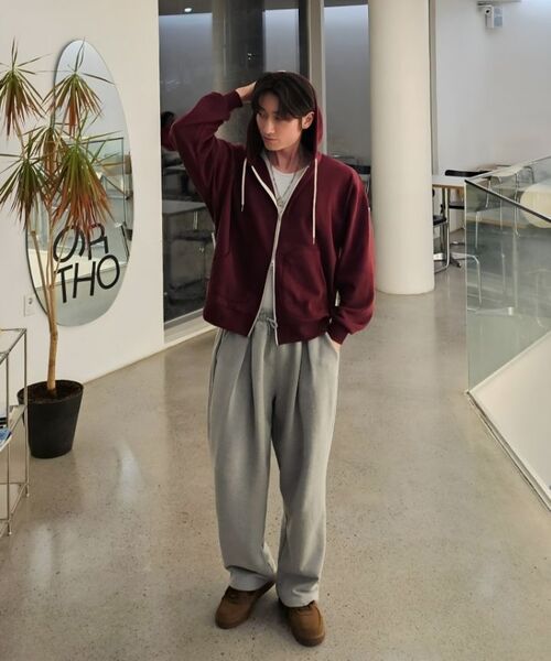 GRISH（グリッシュ）の「ツーピンタックワイドスウェットパンツ[グレー]（スウェットパンツ・レディース・その他・MEDIUM/LARGE/X-LARGE）」の8枚目の写真