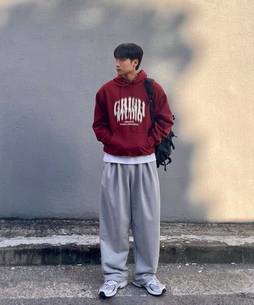 GRISH（グリッシュ）の「ツーピンタックワイドスウェットパンツ[グレー]（スウェットパンツ・レディース・その他・MEDIUM/LARGE/X-LARGE）」の9枚目の写真