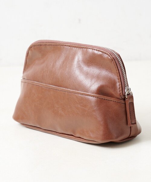 Kastane（カスタネ）の「【Kolors like you】fake leather pouch（ポーチ・レディース・ブラック/ブラウン・FREE）」の3枚目の写真