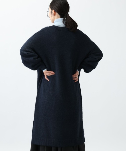 studio CLIP（スタディオクリップ）の「《natural by clip》3ゲージアルパカタッチVネックワンピース（ワンピース・レディース・ネイビー/グレー・FREE）」の16枚目の写真