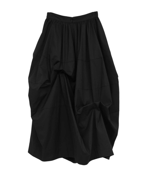 CLANE(クラネ)の「【CLANE/クラネ】TUCKING VOLUME SKIRT/タックボリュームスカート(スカート・レディース・ブラック・2/1)」の2枚目の写真
