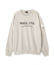 FADED MIL.POCKET CREWNECK SWEAT / フェイド ミリタリーポケット クルーネックスウェット / AVIREX / アヴィレックス