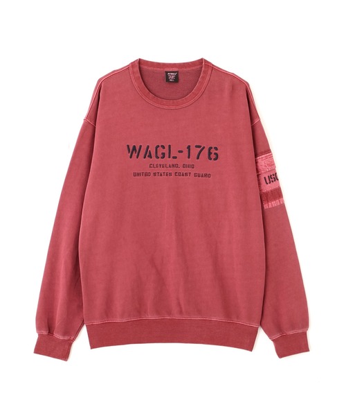 AVIREX(アヴィレックス)の「FADED MIL.POCKET CREWNECK SWEAT / フェイド ミリタリーポケット クルーネックスウェット / AVIREX / アヴィレックス(スウェット・メンズ・バーガンディー/ライトグレー/チャコール/ブルーグレー・MEDIUM/XX-LARGE/X-LARGE/LARGE)」の11枚目の写真
