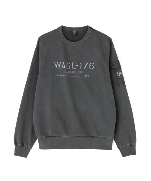 AVIREX(アヴィレックス)の「FADED MIL.POCKET CREWNECK SWEAT / フェイド ミリタリーポケット クルーネックスウェット / AVIREX / アヴィレックス(スウェット・メンズ・バーガンディー/ライトグレー/チャコール/ブルーグレー・MEDIUM/XX-LARGE/X-LARGE/LARGE)」の8枚目の写真