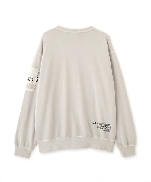 AVIREX(アヴィレックス)の「FADED MIL.POCKET CREWNECK SWEAT / フェイド ミリタリーポケット クルーネックスウェット / AVIREX / アヴィレックス(スウェット・メンズ・バーガンディー/ライトグレー/チャコール/ブルーグレー・MEDIUM/XX-LARGE/X-LARGE/LARGE)」の6枚目の写真