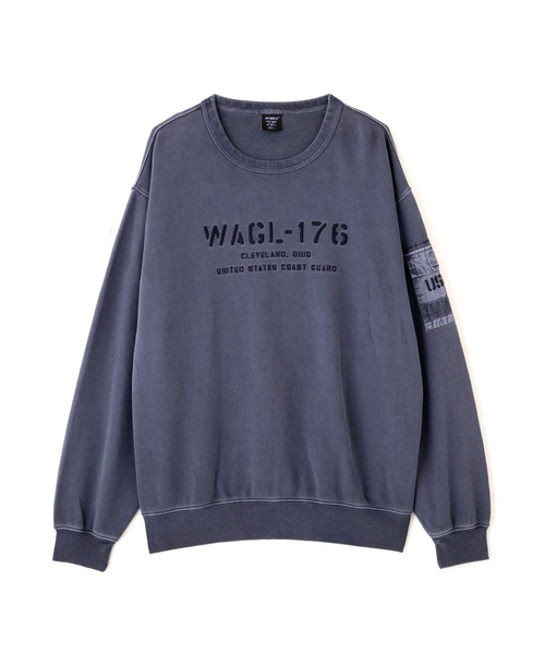 AVIREX(アヴィレックス)の「FADED MIL.POCKET CREWNECK SWEAT / フェイド ミリタリーポケット クルーネックスウェット / AVIREX / アヴィレックス(スウェット・メンズ・バーガンディー/ライトグレー/チャコール/ブルーグレー・MEDIUM/XX-LARGE/X-LARGE/LARGE)」の14枚目の写真