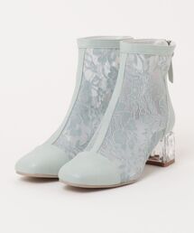 MUUM（ムーム）の「【MUUM】クリアヒールチュールブーツ（ブーツ）」