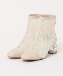 MUUM（ムーム）の「【MUUM】クリアヒールチュールブーツ（ブーツ）」