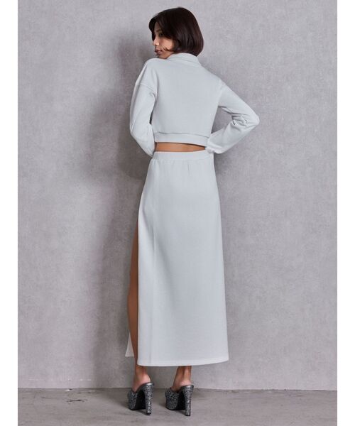 GYDA（ジェイダ）の「sacred edge crossハーフZIPショートスウェットトップス（スウェット・レディース・ブラック/グレー/オフホワイト・FREE）」の15枚目の写真