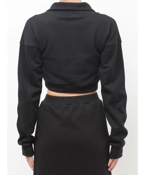 GYDA（ジェイダ）の「sacred edge crossハーフZIPショートスウェットトップス（スウェット・レディース・ブラック/グレー/オフホワイト・FREE）」の19枚目の写真