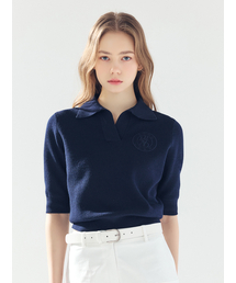 シグニチャーカラーニット NAVY