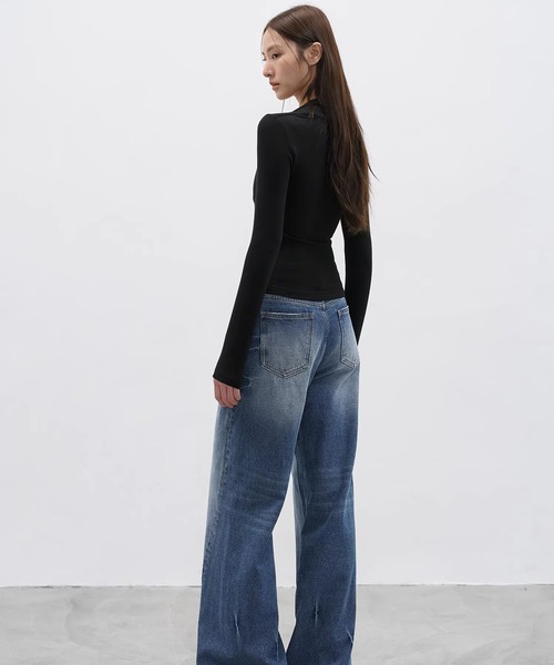 EIGHTHMONTH(エイスマンス)の「リングディテール ギャザートップス EM25a172【EIGHTHMONTH】(Tシャツ/カットソー・レディース・アイボリー/ブラック・S/M)」の16枚目の写真