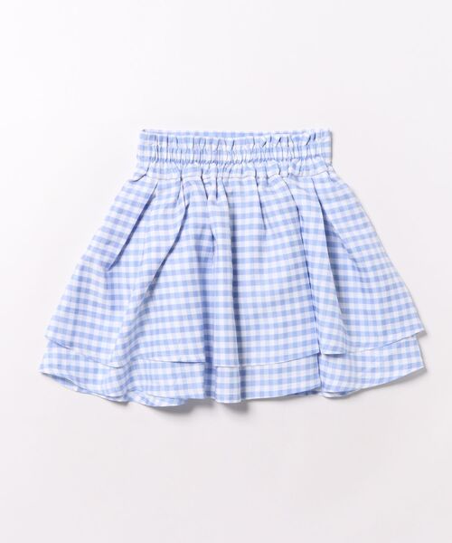 coca（coca）（コカ）の「キッズ　ギンガムチェックフレアスカート（スカート・キッズ・ブラック/ライトブルー・120/130/140/150）」の21枚目の写真