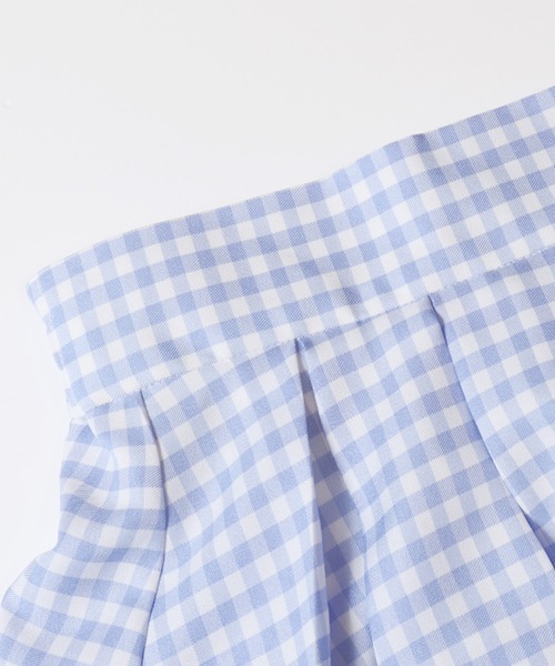 coca（coca）（コカ）の「キッズ　ギンガムチェックフレアスカート（スカート・キッズ・ブラック/ライトブルー・120/130/140/150）」の14枚目の写真