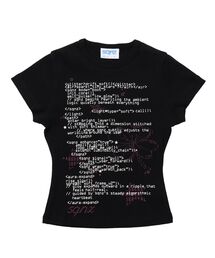 SEQUENZ（シークエンズ）の「【sqnz（エスキュンズ）】sqnz programming pt compact tee / レディース 半袖 クルーネック プリント 短丈（Tシャツ/カットソー）」