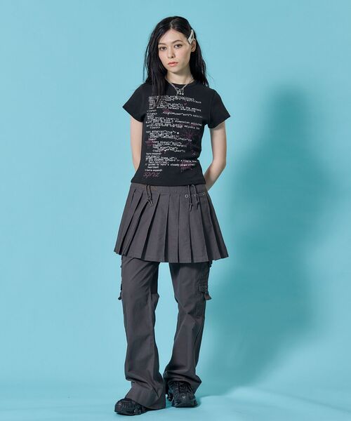 SEQUENZ(シークエンズ)の「※WEB限定 / 文字プリントレディースコンパクトT / sqnz programmingpt compact tee(Tシャツ/カットソー・レディース・ホワイト/レッド/ブラック/イエロー系その他・SMALL/MEDIUM)」の6枚目の写真