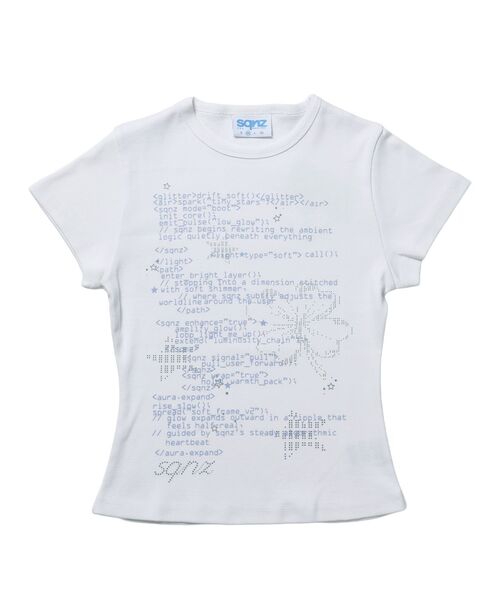 SEQUENZ(シークエンズ)の「※WEB限定 / 文字プリントレディースコンパクトT / sqnz programmingpt compact tee(Tシャツ/カットソー・レディース・ホワイト/レッド/ブラック/イエロー系その他・SMALL/MEDIUM)」の12枚目の写真