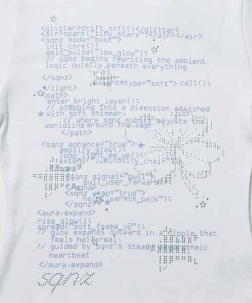 SEQUENZ(シークエンズ)の「※WEB限定 / 文字プリントレディースコンパクトT / sqnz programmingpt compact tee(Tシャツ/カットソー・レディース・ホワイト/レッド/ブラック/イエロー系その他・SMALL/MEDIUM)」の11枚目の写真