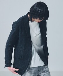 5351 POUR LES HOMMES（ゴーサンゴーイチプールオム）の「【セットアップ対応】幾何学柄 ジャガード ジャケット（テーラードジャケット）」