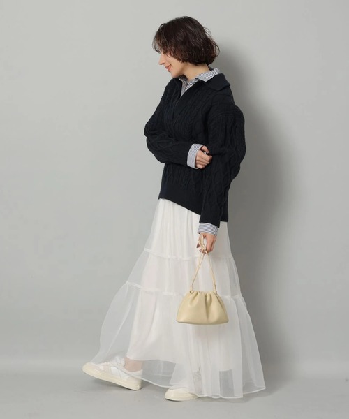 シャツドッキングケーブルニット（ニット/セーター）｜Arpege story