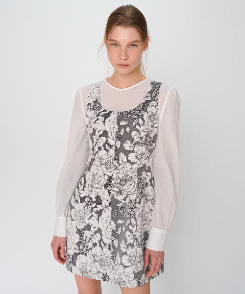 PAUL&ALICE(ポール&アリス)の「MINI DRESS / GREY(ワンピース・レディース・グレー・SMALL)」の1枚目の写真
