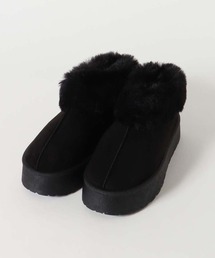 撥水厚底ムートンブーツ
