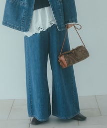 studio CLIP | バギー甘織りデニムパンツ[プチ・プラスサイズあり]《CLIP denim》(デニムパンツ)